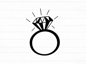 silhouette diamond svg