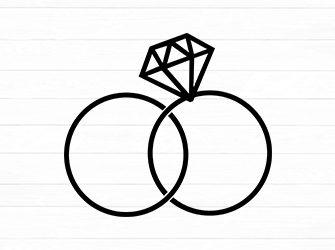 creative diamond ring svg