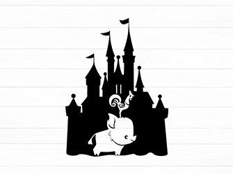 disney castle svg vector