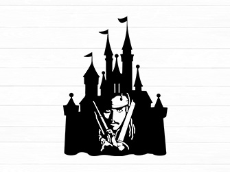 disney castle  svg