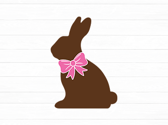 chocolate bunny svg