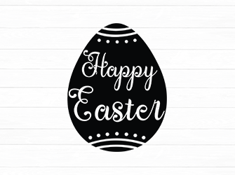 silhouette easter egg svg