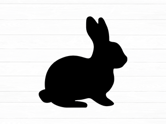 bunny silhouette svg