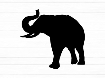 elephant silhouette svg
