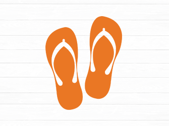 summer flip flops svg