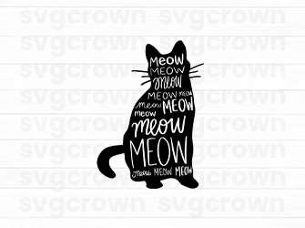 funny cat svg