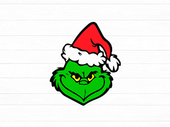 grinch face svg