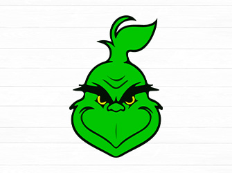 grinch face svg