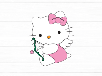 love hello kitty svg