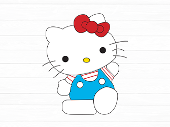 random hello kitty svg