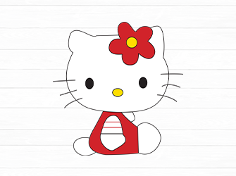 hello kitty cutting svg