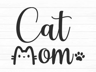 Cat mom SVG