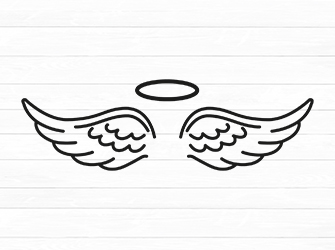 Angel wings SVG