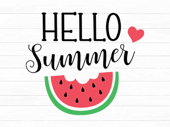 hello Summer SVG