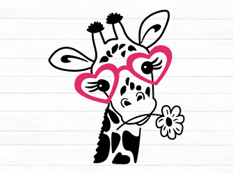 Cute giraffe SVG