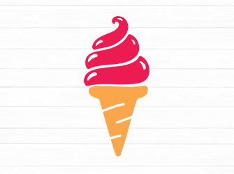 pink icecream svg