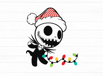 jack skellington christmas svg