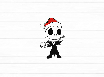 jack skellington snow svg