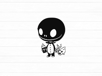 jack skellington kid svg