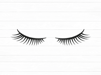 lashes silhouette svg