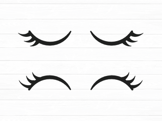 lashes cricut svg