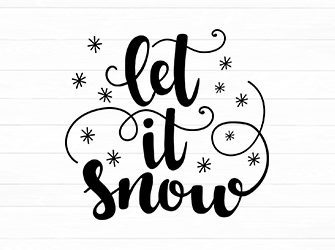 let it snow christmas svg