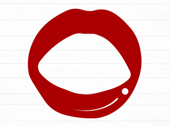 red lips svg