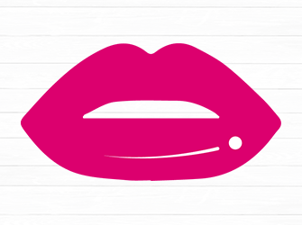 pink lips svg