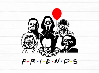 michael myers friends svg