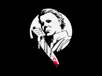 michael myers blood svg