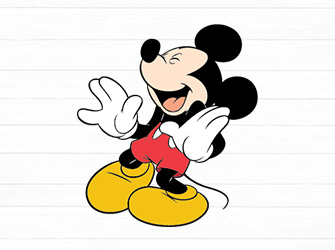mickey mouse silhouette svg