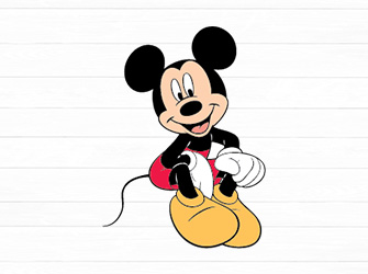mickey mouse cartoon svg