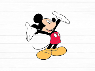 mickey mouse layered svg