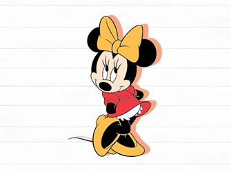 minnie mouse color svg