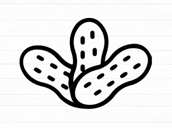 peanut silhouette svg