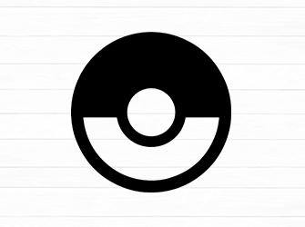 pokeball silhouette svg