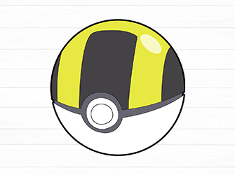 yellow pokeball svg