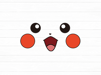 pikachu face svg