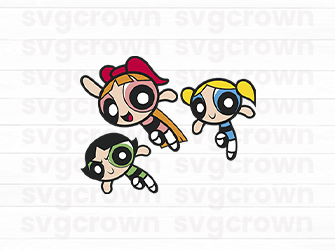 powerpuff girls svg