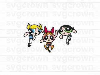 powerpuff girls svg