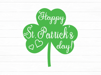 Happy saint patrick's day SVG