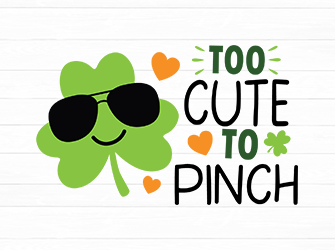 Too cute to pinch SVG