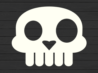 funny skull svg