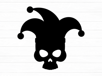 jocker skull svg