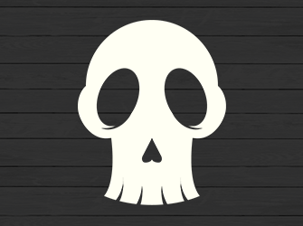 skull expression svg