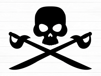 pirate skull svg