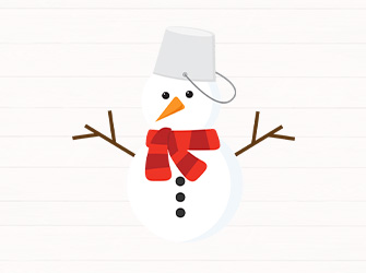 funny snowman svg