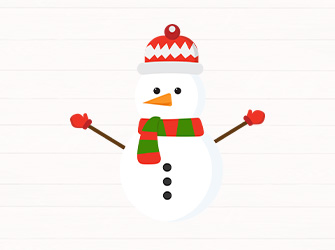 happy snowman svg