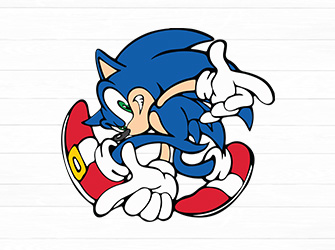 sonic cricut svg