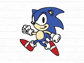 sonic runnig svg